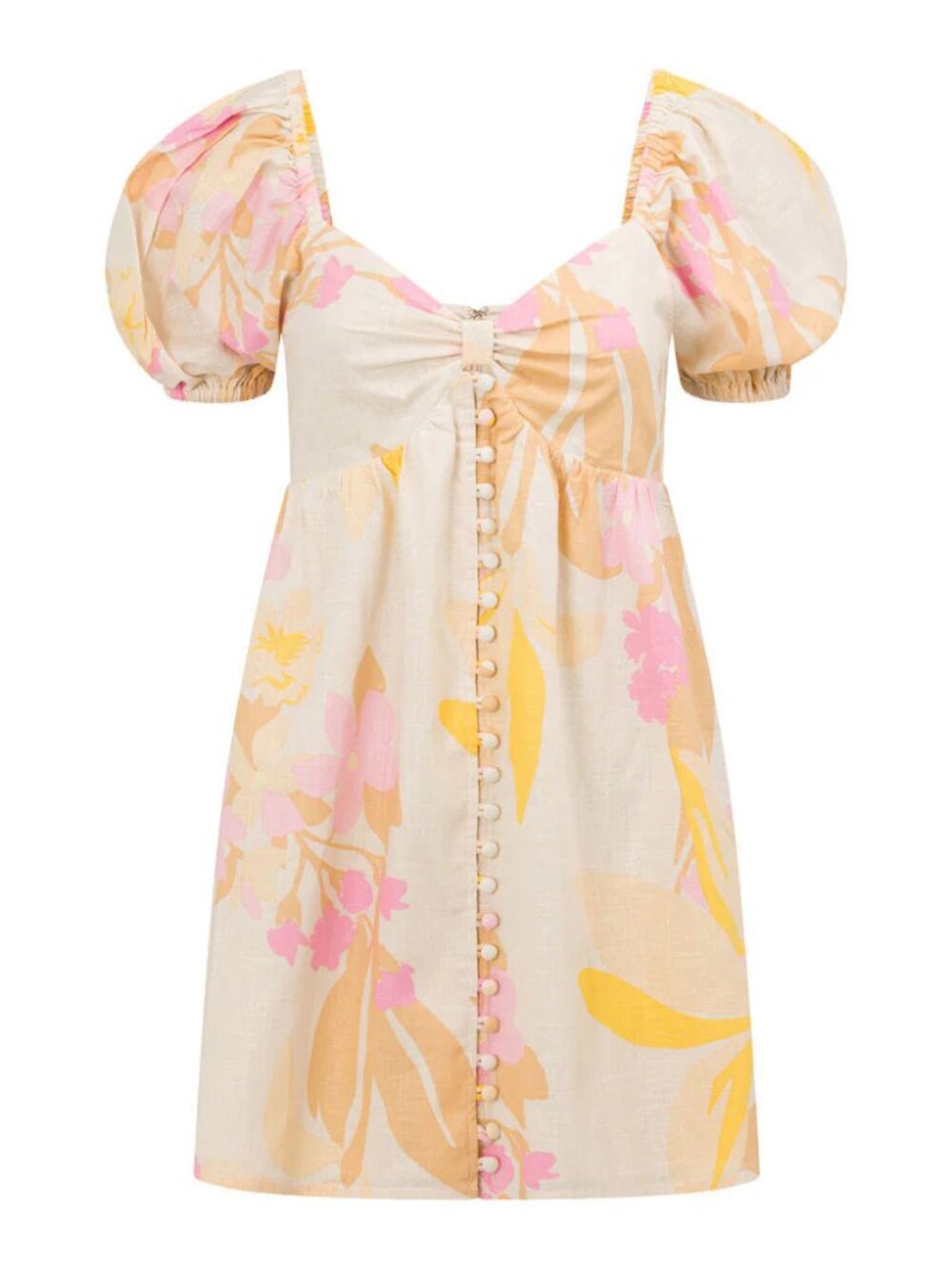 Sabo Skirt Tropical Print Koran Baby Doll Dress